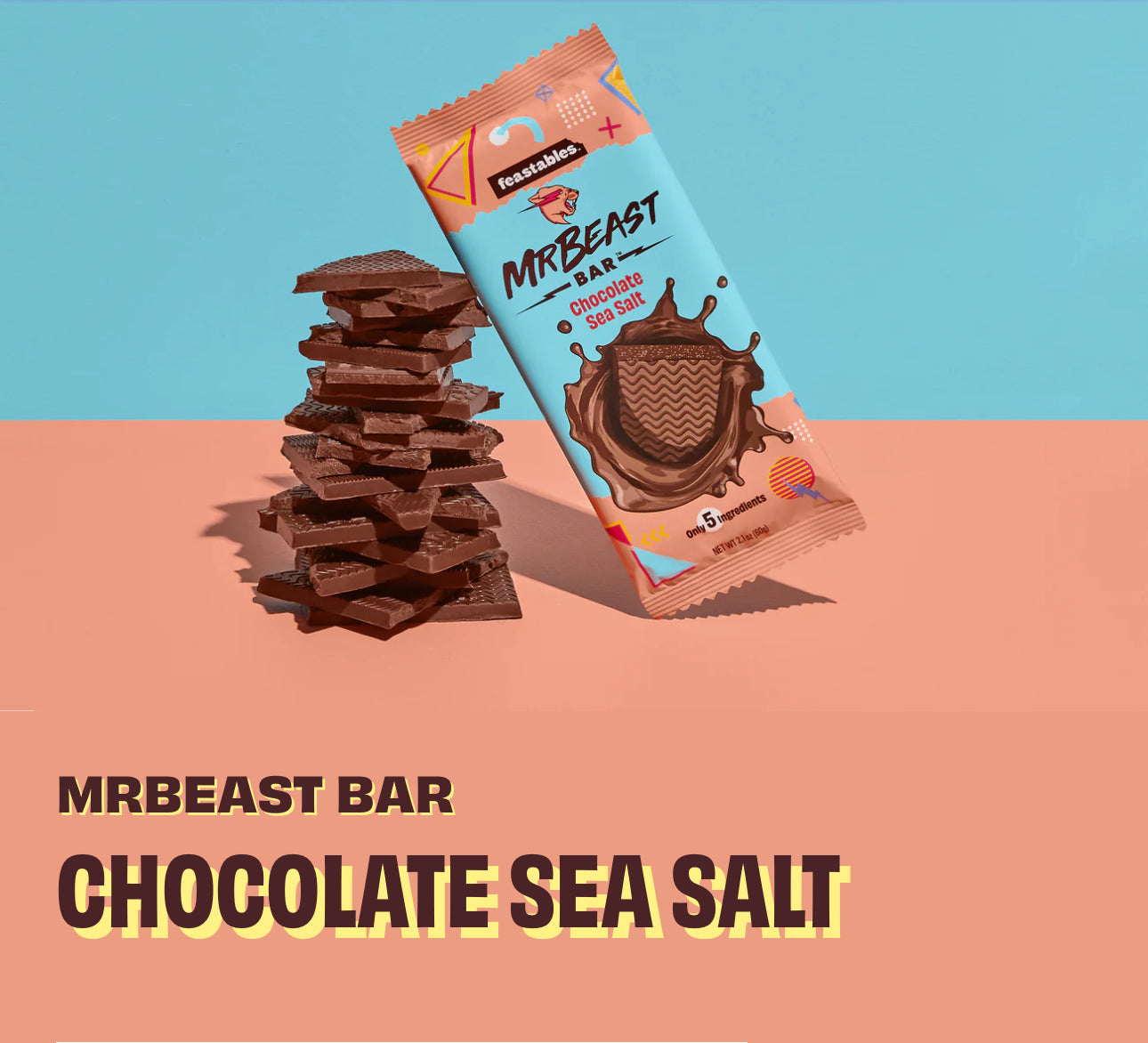 MR BEAST Feastables Sea Salt 60g