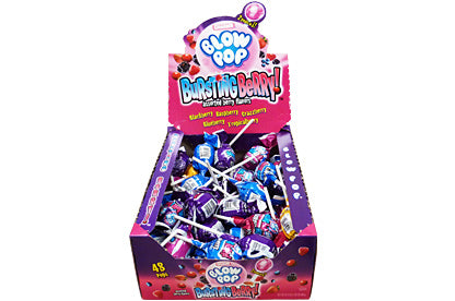 Bursting Berry Blow Pops (Box of 48) 18g