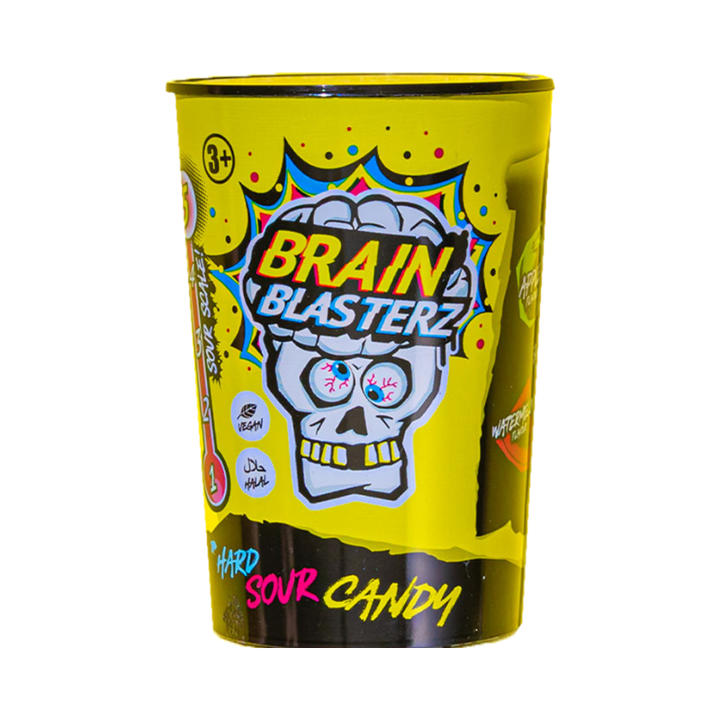 Brain Blasterz Super Sour Candy Sárga 48g