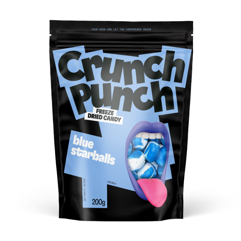 Freeze Dried Blue Starballs 200 g - Crunch Punch