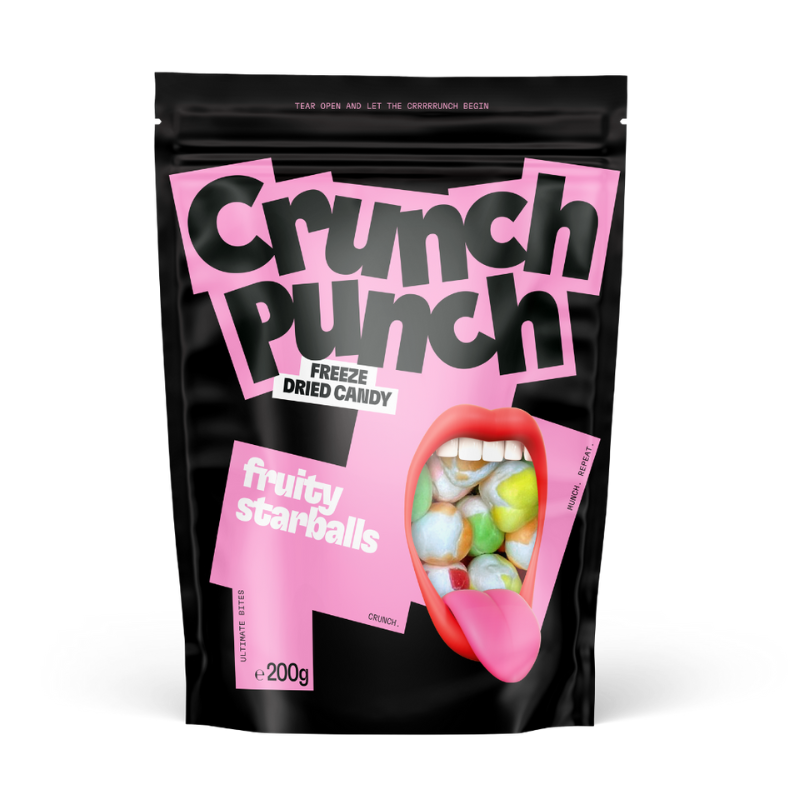 Freeze Dried Fruity Starballs 200 g - Crunch Punch