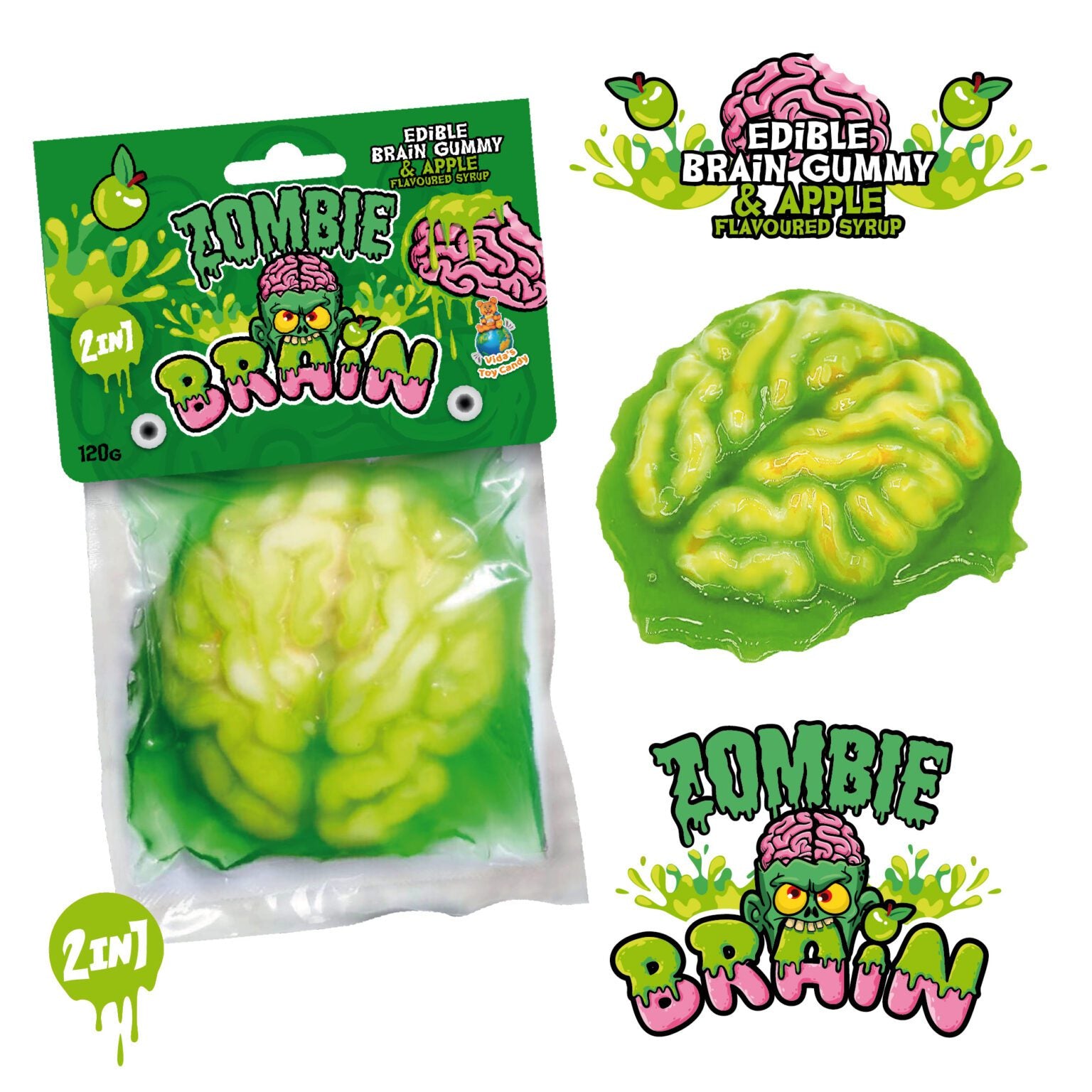 Zombi Brain Élőhalott Agy gumicukor 120g