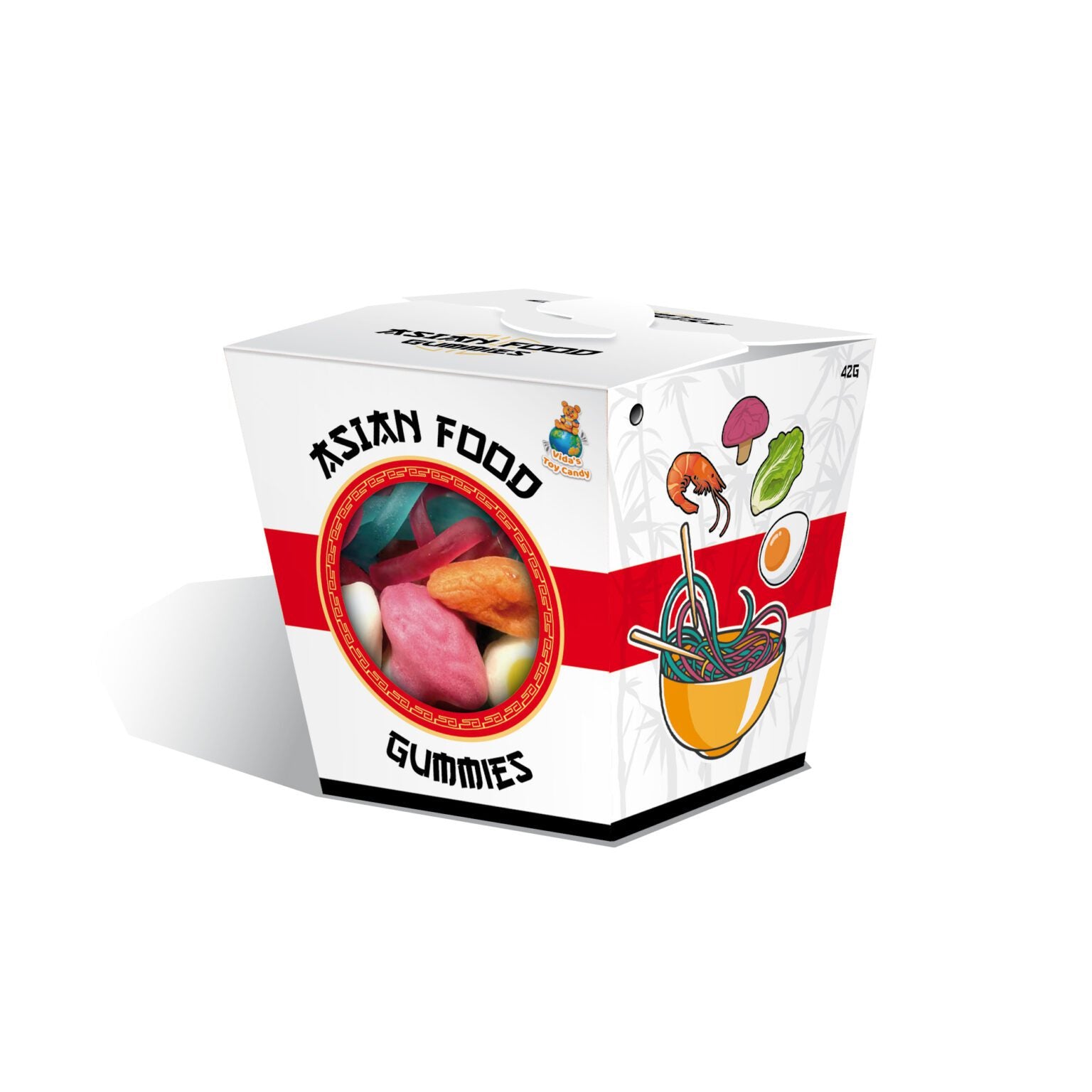 Ázsiai food box gumicukor