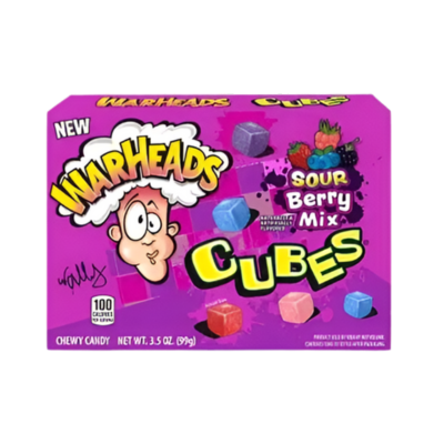 Warheads Sour Berry Mix Cubes savanyú gumicukor 99g